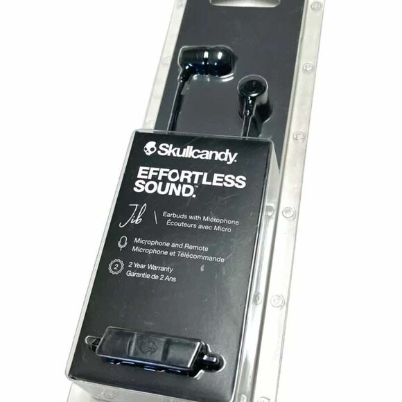 Brand New Black Skullcandy Jib Effortless Sound Earbuds with Microphone & Remote - Picture 1 of 5